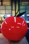 custom apple shape helium balloon